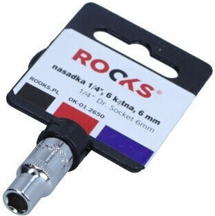 Rooks Hex Socket with Frame Host 1/4" Diameter 6mm