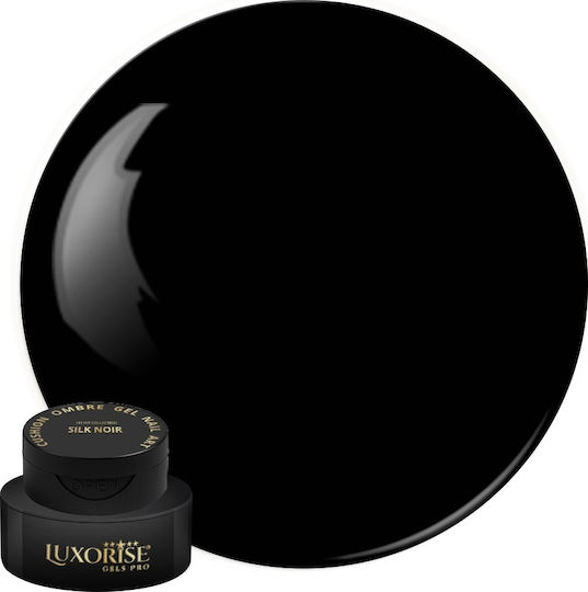 Uv Gel Nail Art Babyboomer Luxorise Cushion Ombre Catifea Neagră Mătase 2ml