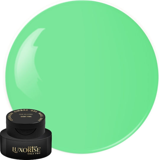 Uv Gel Nail Art Babyboomer Luxorise Cushion Ombre Bază Mint Fog 2ml