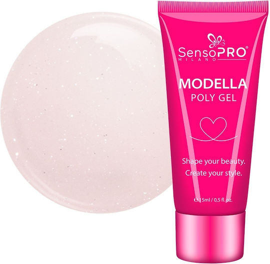 Polygel Modella Sensopro Milano Peach Elegance 15ml
