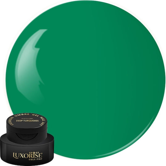 Gel Unghii Uv Nail Art Babyboomer Luxorise Cushion Ombre Velvet Turcoaz Închis 2ml