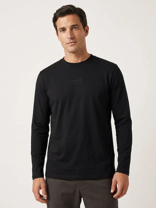 Long Sleeve Black Blouse