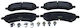 Brake Pads Dodge Ram Front 1500 5.7 4WD 10-/12 K05143350AC