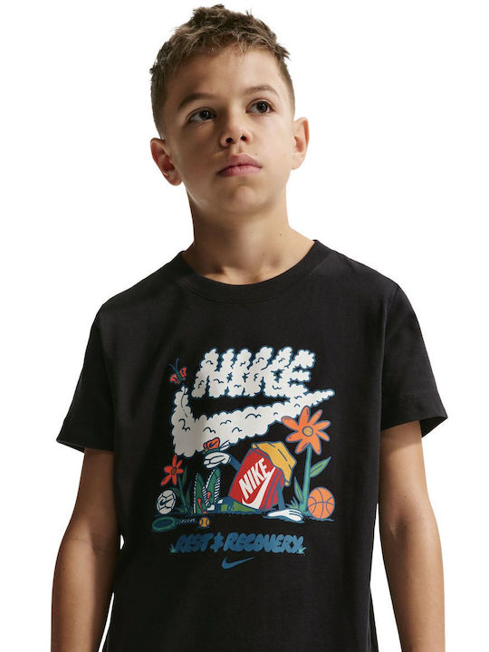 Nike Kinderoberteile Kurzärmelig Schwarz
