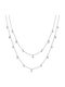 Luca Barra Double Necklace Made of Steel