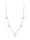 Luca Barra Necklace in Pink Gold Plated Steel Pink