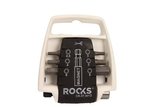 Rooks Magnetische Schraubendreher-Bits Set Exagon 2 5 3 4 5 6 8 Mm 7 Stück Ok070013