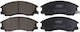 Hyundai Terracan Vorderseite Bremsbelag 01-06 58101h1a00