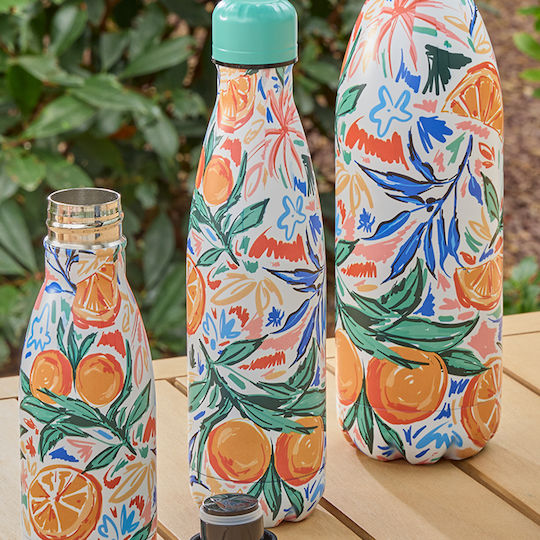 5Five Stainless Steel Thermos Bottle 500ml Oranges