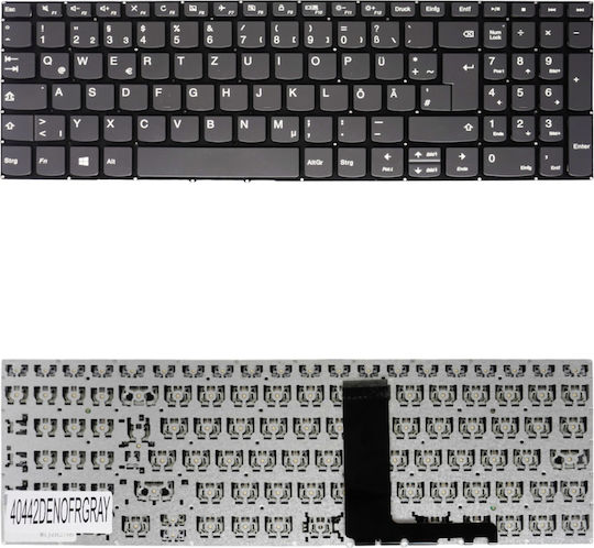 German Laptop Keyboard Lenovo Ideapad 330-15 330-15ich 330-15i 330-15igm 330-15ikb 330-15icn 330-17ikb Sn20k93009 De Without Frame Gray Code 40442denofrgray