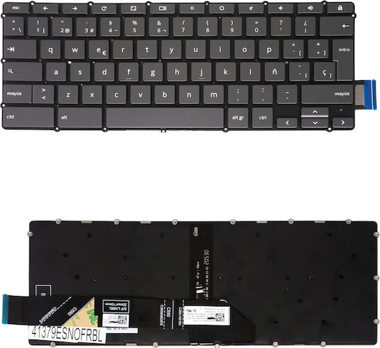 Spanish Laptop Keyboard Lenovo Flex 5 Cb-13iml05 82b8 5cb0z27898 5cb0z28149 5cb0z28151 5cb0z27985 Sn21e95605 Pt1srb-usa 5cb0z27895 Es No Frame Backlit Gray Code 41379esnofrbl