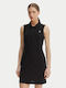 Summer Mini Shirt Dress Black