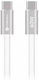 Forcell Flat USB 2.0 Cable USB-C male - USB-C 60W Λευκό 1.2m