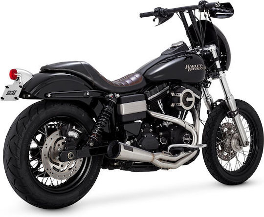 Vance & Hines Motorrad Auspuffanlagen 2-1 Harley Davidson 91 17 Dyna Edelstahl Upsweep Auspuff