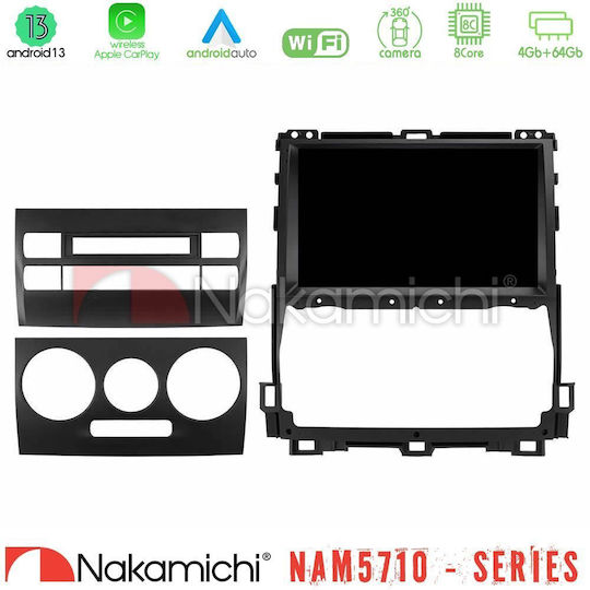 Nakamichi Автомобилна Аудио Система за Toyota Land Cruiser J120 2002-2009 (Bluetooth/USB/WiFi/GPS/Apple CarPlay/Android Auto) с Touch Screen 9"