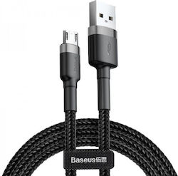 Καλώδιο Usb Micro Usb Baseus Cafule 2.4a 1m Γκρι-μαύρο