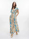 Women’s One-piece Jumpsuit Turquoise/Beige