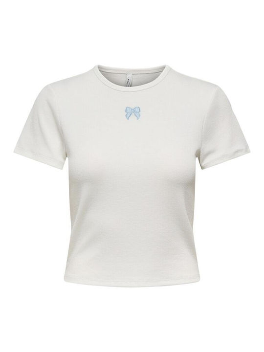 Only Women's Crop T-shirt Bow