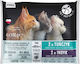 Pet Republic Nasses Katzenfutter in Beutel mit Thunfisch, Türkei und Fleisch 4x100gr
