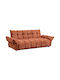Melu Three Seater Sofa Bed Terracotta 240x90x85cm