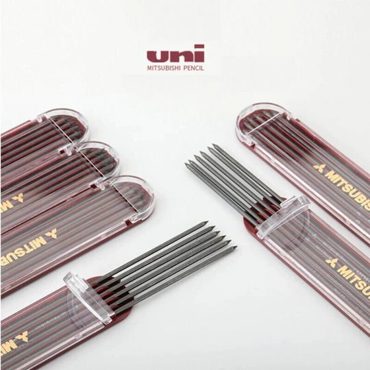 Uni Mitsubishi Leads 2mm Pack 6pcs 4548351191160 Nibs 4h