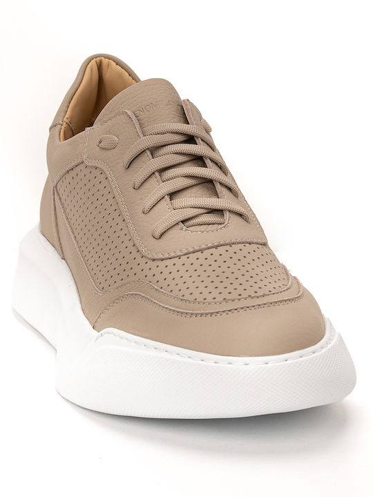 Ανδρικά Ανατομικά Flatforms Sneakers Μπεζ