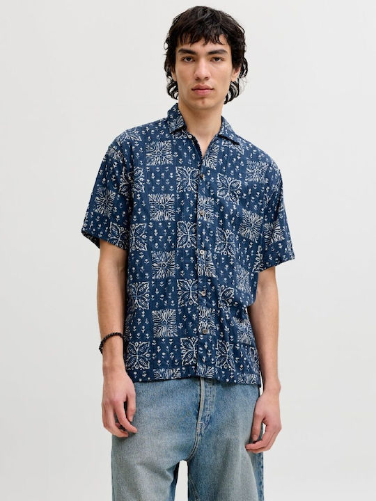 Jack & Jones Cotton Shirt Navy Blue