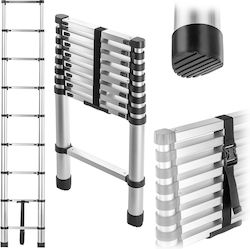 Kadax Scară Telescopică din Aluminiu cu 9 Trepte