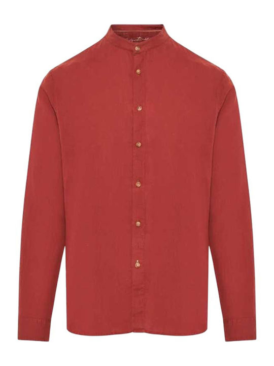 Funky Buddha Long Sleeve Shirt Henna Brown
