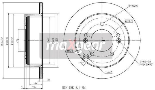 Kia Brake Disc Back Magentis Sportage 2.0-2.7 V6 04 0986AB6002