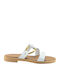Women's Flat Sandals White