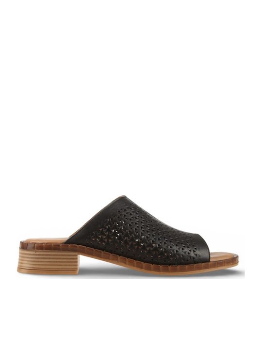 Sandale Casual Damă Din Piele Negre
