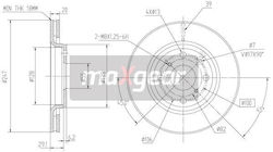 Δίσκος Φρένων Toyota Εμπρός Aygo 05 C1 107 986479239 Δίσκος Φρένων Toyota Εμπρός Aygo 05 C1 107 986479239