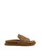 Damen Flache Sandalen Braun
