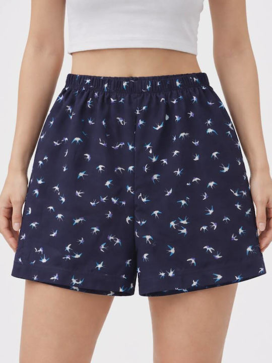 Galaxy Summer Women's Pyjama Shorts Blue