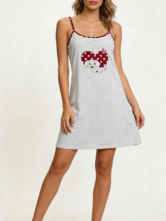 Goodnight Summer Cotton Women's Nightgown Gray