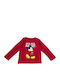 Kinderoberteile Langärmelig Rote Mickey Mouse
