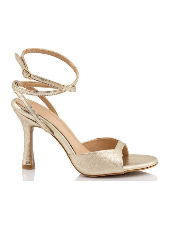 Boxer Leather Sandals Gold
