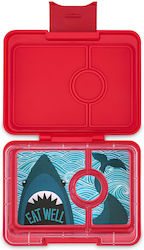 Yumbox Plastic Kids Food Container Red
