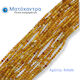 Natural Howlite Bead Yellow 4mm