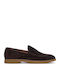 Suede Ανδρικά Loafers σε Καφέ Χρώμα
