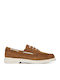 Suede Men's Loafers in Beige Color