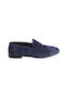 Wildleder Herren Mokassins in Blau Farbe