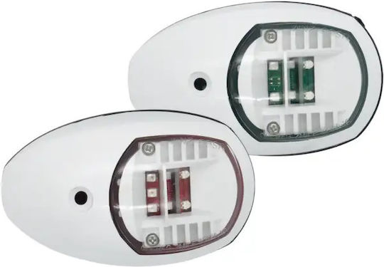 Side Navigation Lights Set Green-Red Led 12v