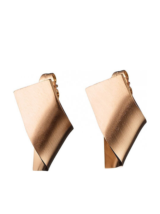 Verorama Earrings Made Of Gold Plated Steel Pink