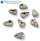 Swarovski Rhinestones 6x10 Mm Tear Shape 4 Holes White 50 Pcs