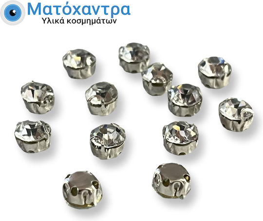 Swarovski Ss30d 4 Four Holes 2d White 100 pcs