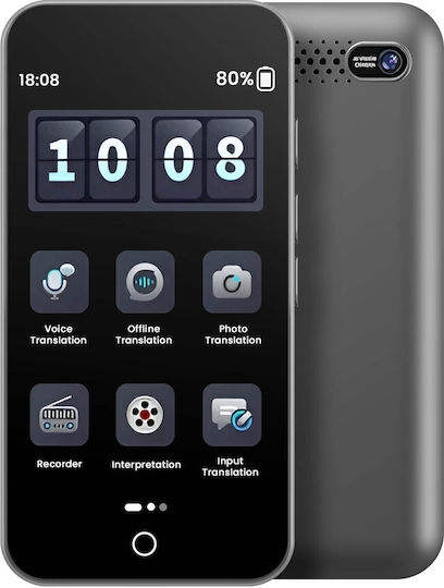 Avizar Ai Voice Photo Übersetzer 142 Sprachen Offline Funktion 4.0 Zoll Bildschirm Schwarz