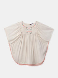 Kinder Strandponcho Mädchen Prukafette Rosa