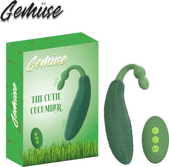 g punkt vibrator anwendung Gartengurke: weicher, geschmeidiger, knubbeliger Gemüsedildo aus Silikon  mit Farbwechsel bei Erwärmung, geruchlos, glänzend, naturgetreu main image 0